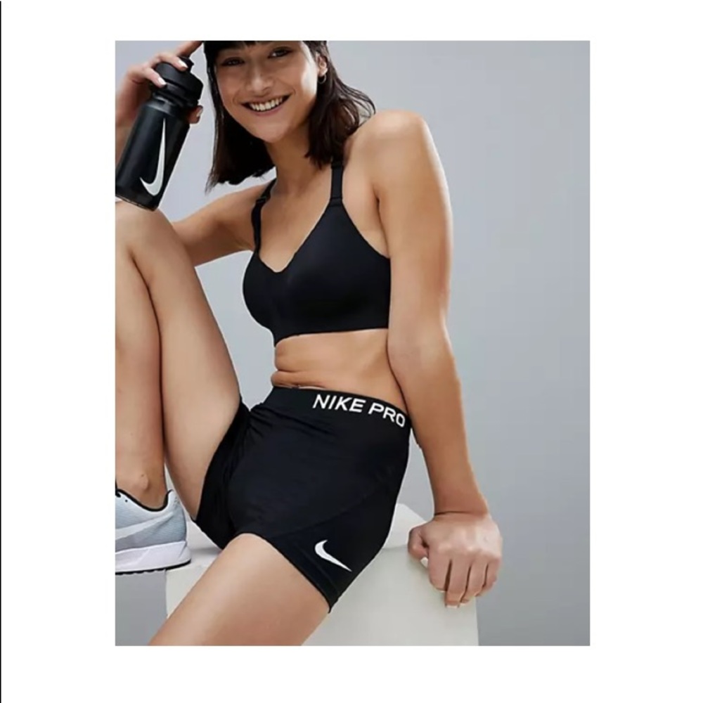 Nike pro training 3 inch shorts in black